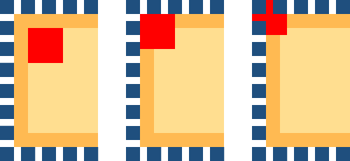 background images positioned in relation to the content-box, padding-box and border-box