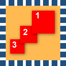 background images set in layers on top of each other