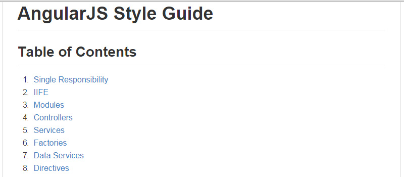 AngularJS Style Guide