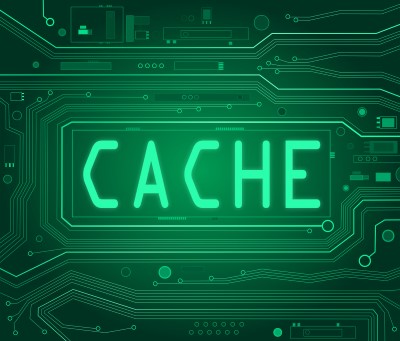 Abstract image with cache text