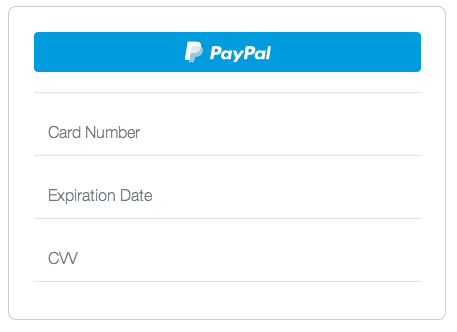 Braintree PayPal form