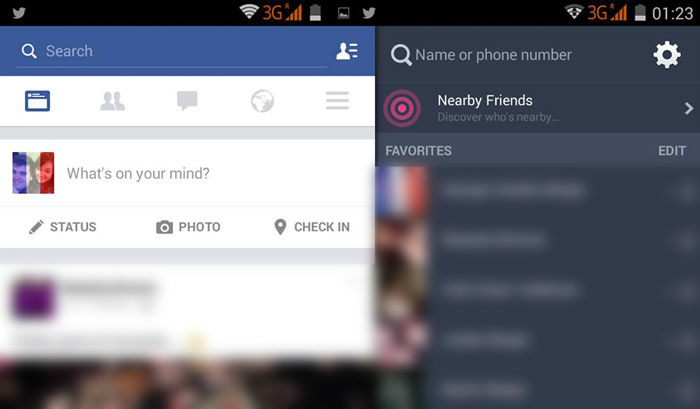 Facebook Context Menu