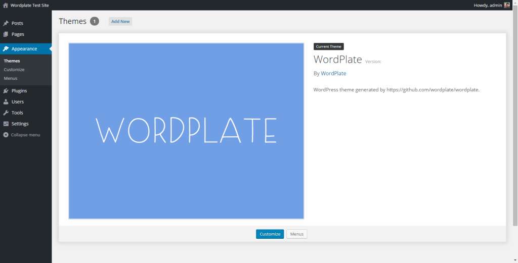 WordPlate Theme