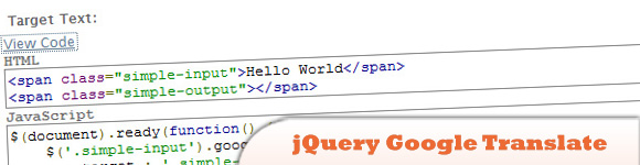 jQuery Google Translate Plugin