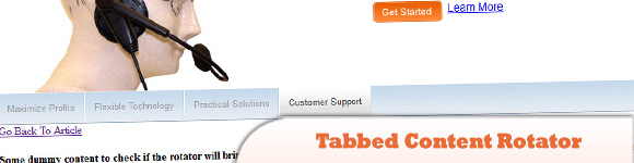 Tabbed Content Rotator
