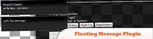 jQuery Floating Message Plugin
