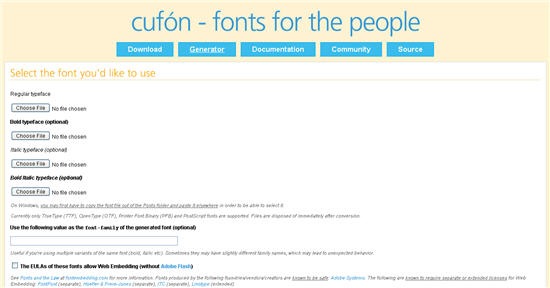 cufon-generator