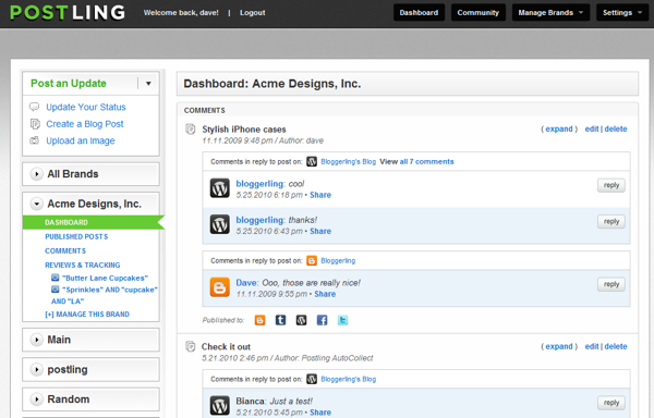 Take Control of Social Media with Postling