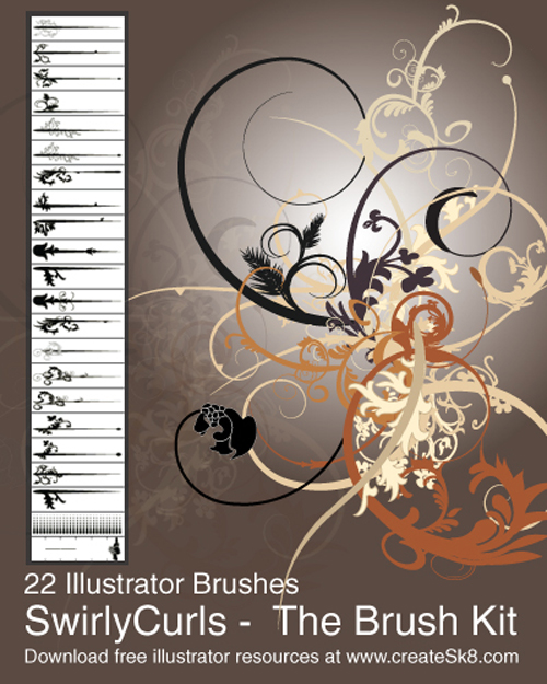 swirls brushes illustrator free download