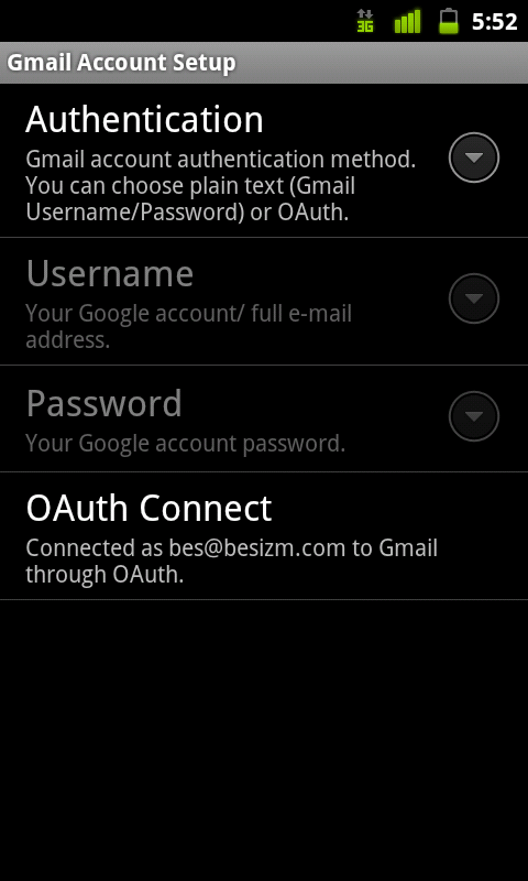 Backup to Gmail