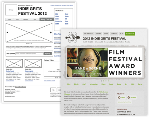 Use a wireframe loosely