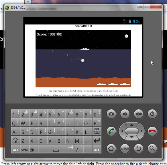 Figure 1: The canvas with its 800-by-480-pixel dimensions is easier to see in landscape mode.