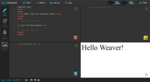 Liveweave Code Playground