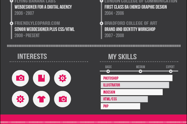 design a clean  effective resume in indesign  u2014 sitepoint