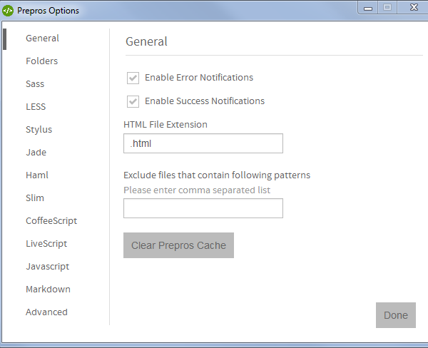 Download Portable On Notebook Prepros 6.0.18 Prepros_options