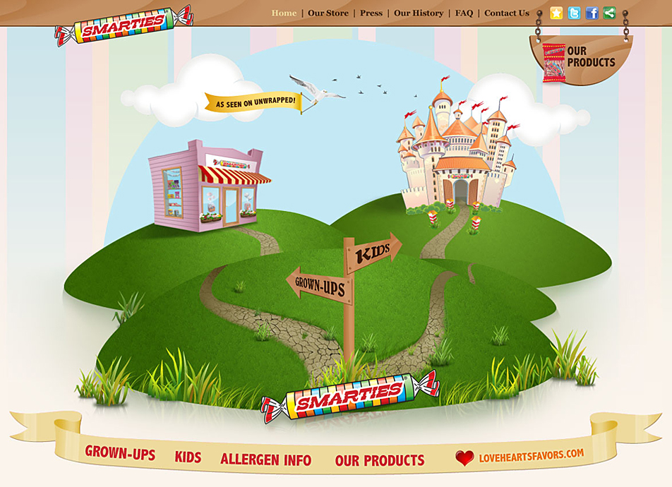 Screenshot: Smarties.com