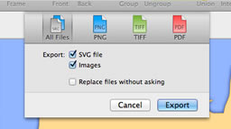 Export options for WebCode