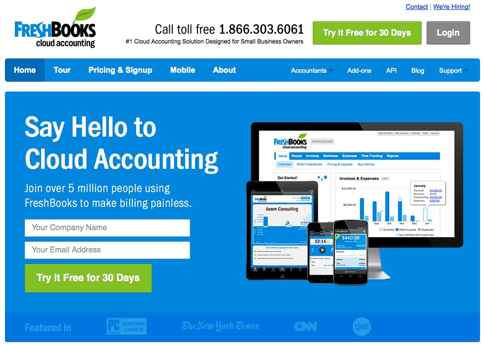 Website: Freshbooks.com