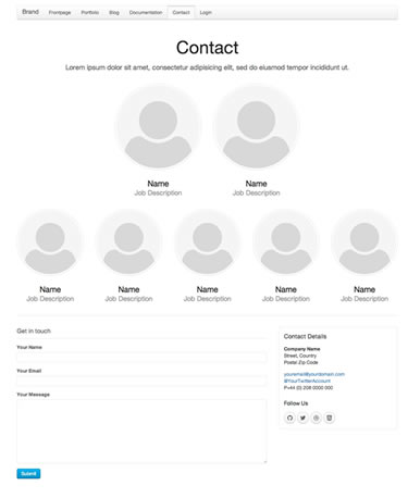 UIKit's Contact template