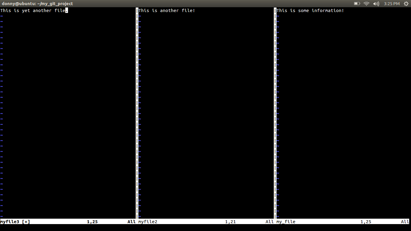 Adding files using Vim