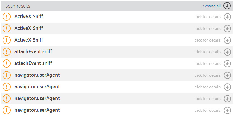 Compat Inspector Results