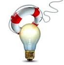 Light bulb and life buoy