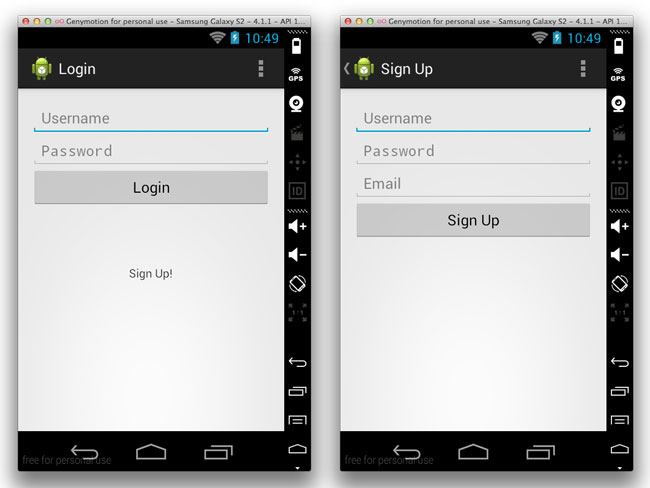 phone check activity Android Cloud Backend Using Your Creating Parse a App for