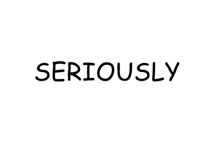 Seriously in comic sans