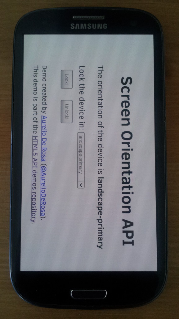 Device Orientation API in Action
