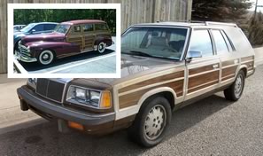 Chrysler with faux woodgrain panelling