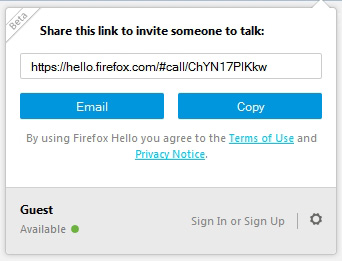 Firefox Hello