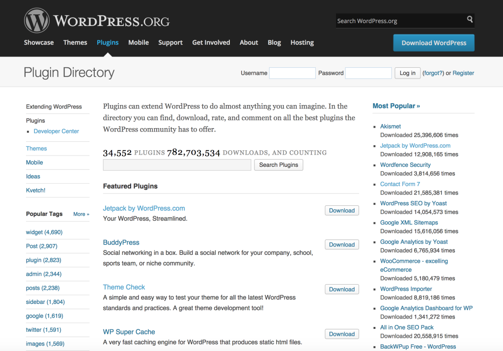 The WordPress Plugin Directory