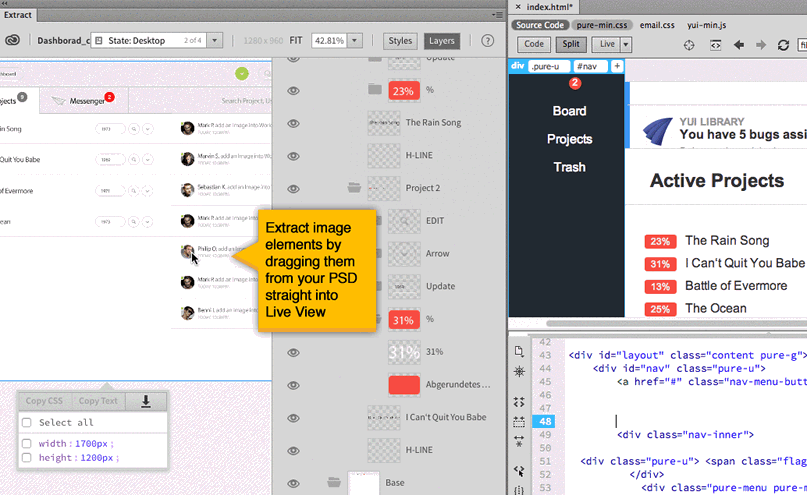 Dragging and dropping images from your comp straight to your code