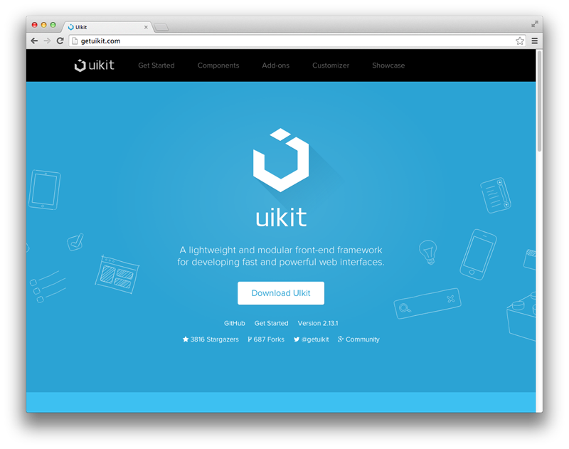 Front-end framework 5: UIkit