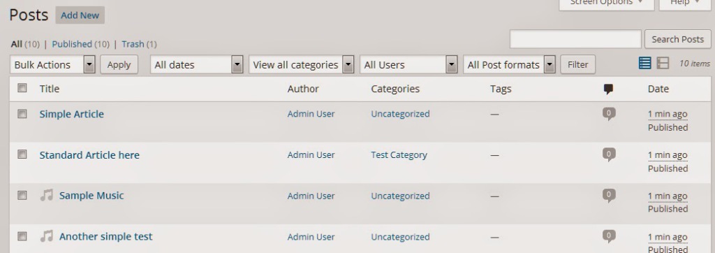 Custom Post Filters Admin