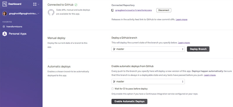 Heroku GitHub