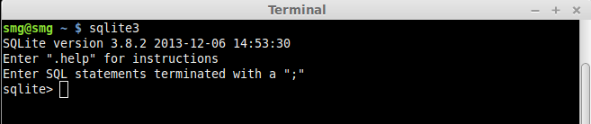 sqlite mac terminal