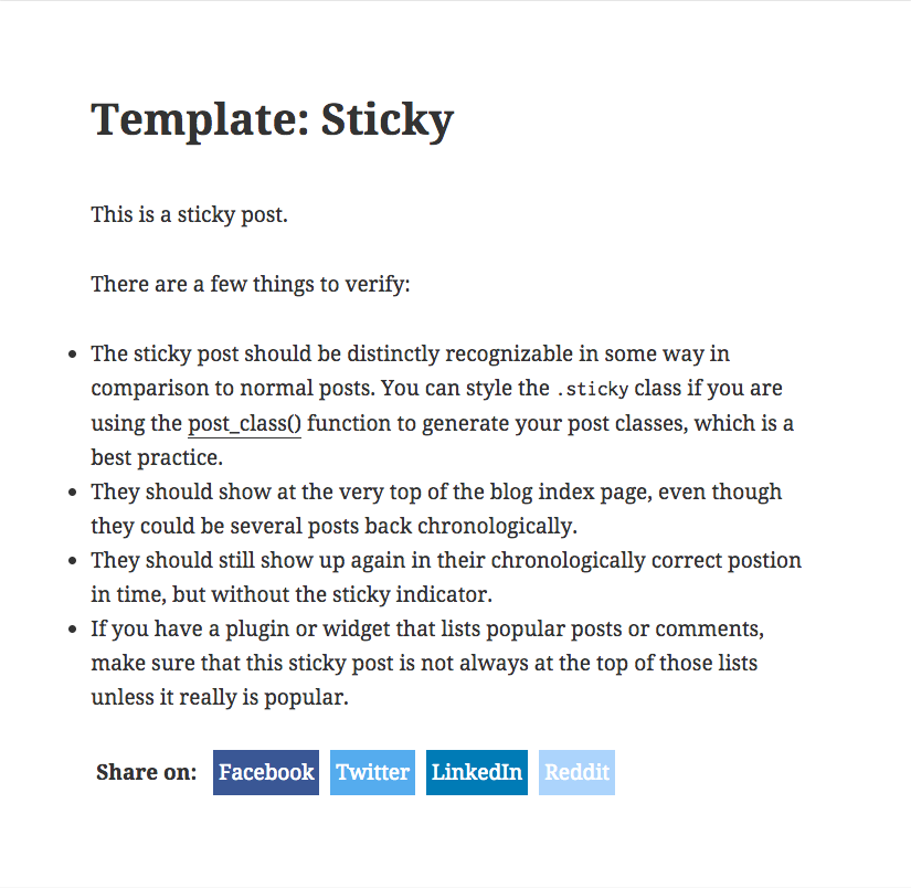 Simple Social Sharing Buttons WordPress CSS