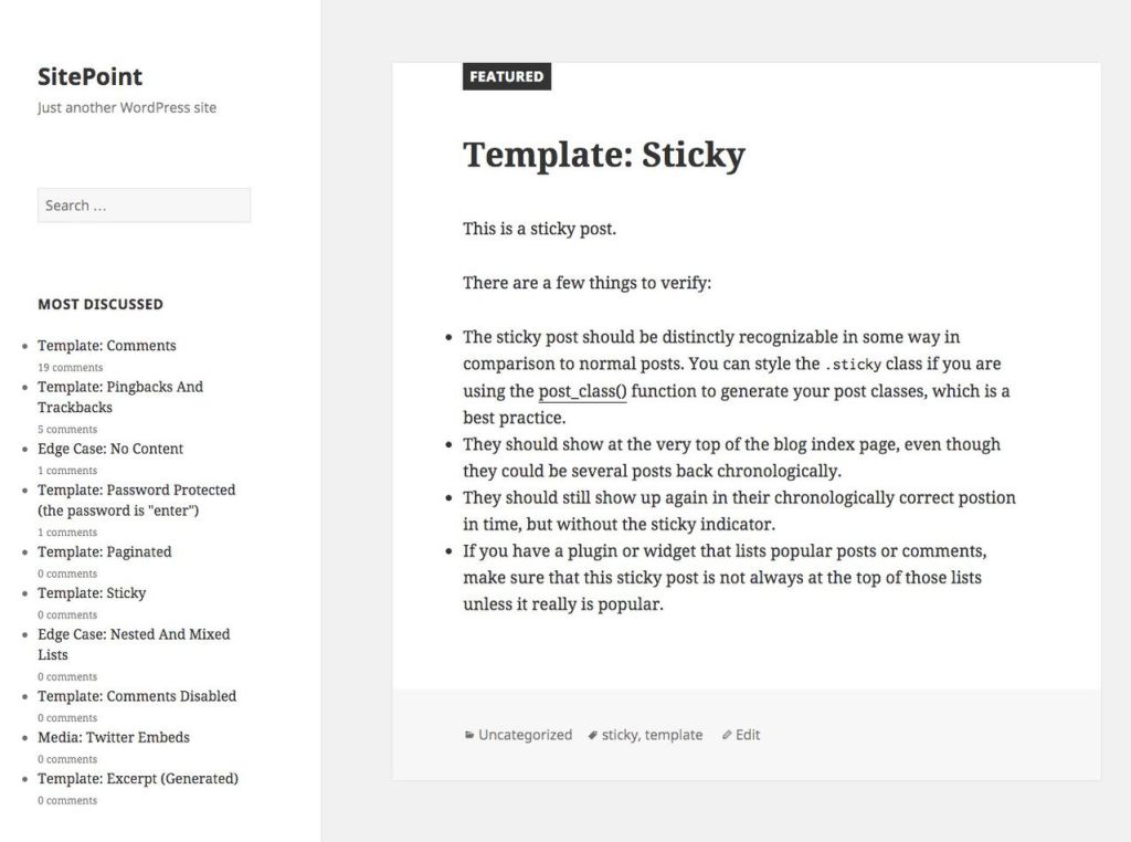 WordPress Comment Widget 1