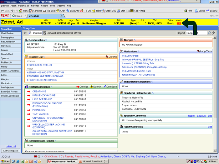 Nursing Charting Systems