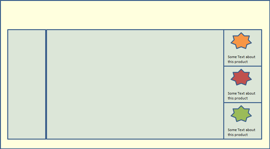 Products in the sidebar