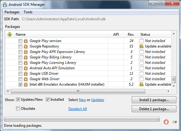 android studio apk only support x86