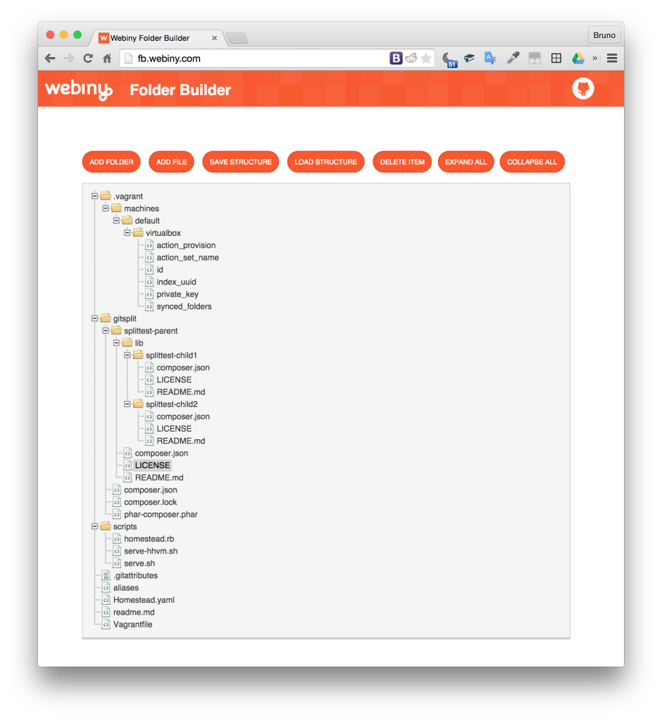 FolderBuilder Displays Desired Output