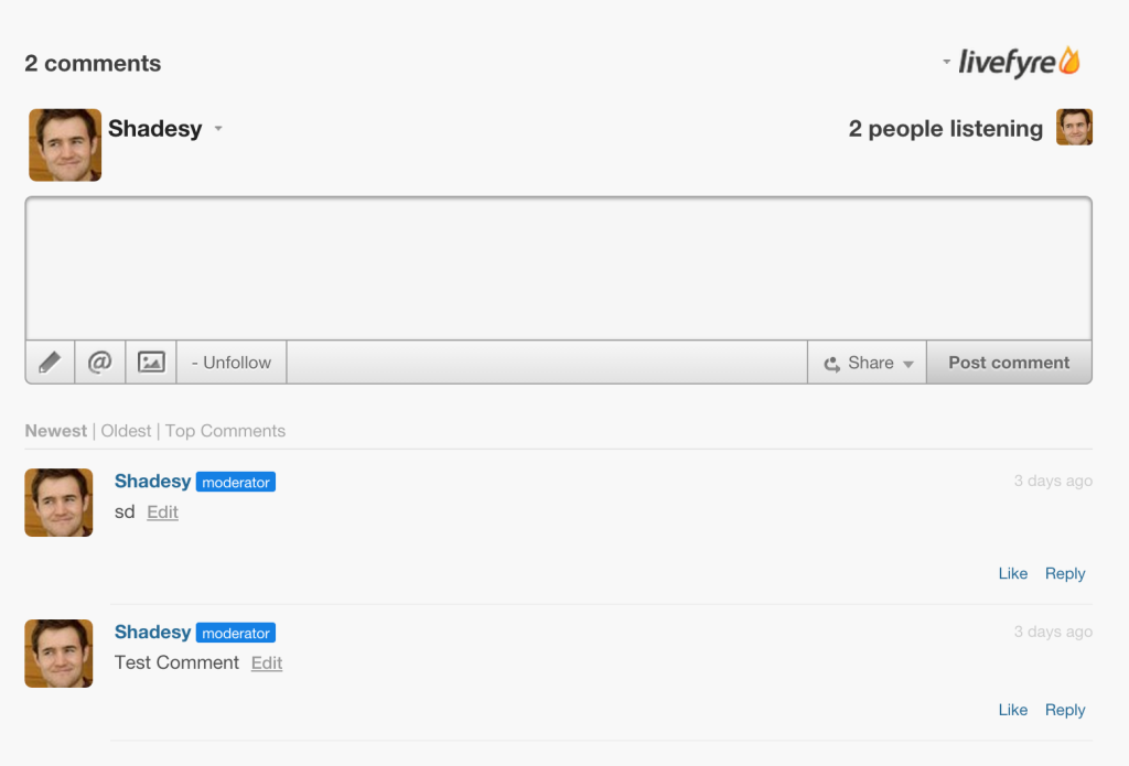 Livefyre Comment Box