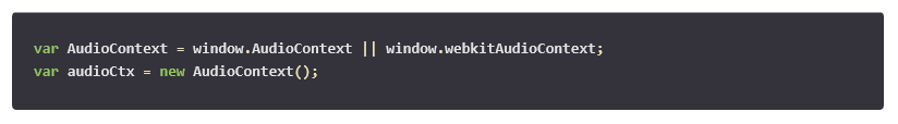 使用API audioContext