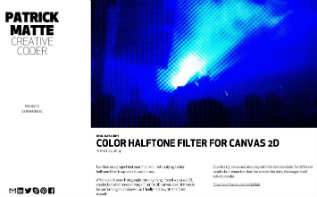 Patrick Matte's Halftone Filter