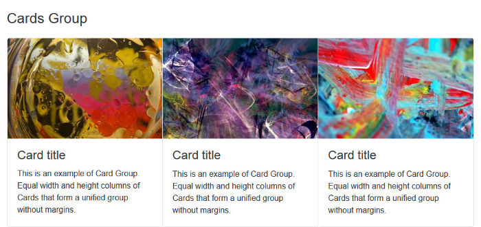 Cards Group Component