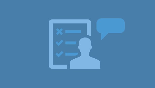 User testing iconic graphic