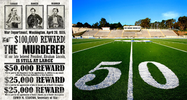 Clarendon used on wanted posters and football fields.