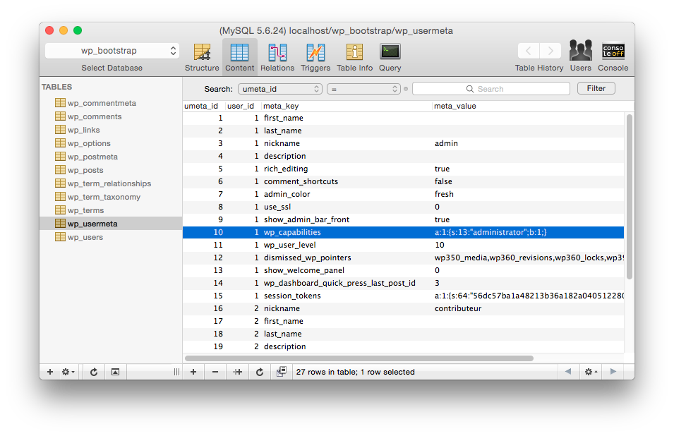 wp_usermeta table